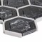 Msi Hexagono Nero SAMPLE Polished Marble Mesh-Mounted Mosaic Tile ZOR-MD-0230-SAM - alternate 2